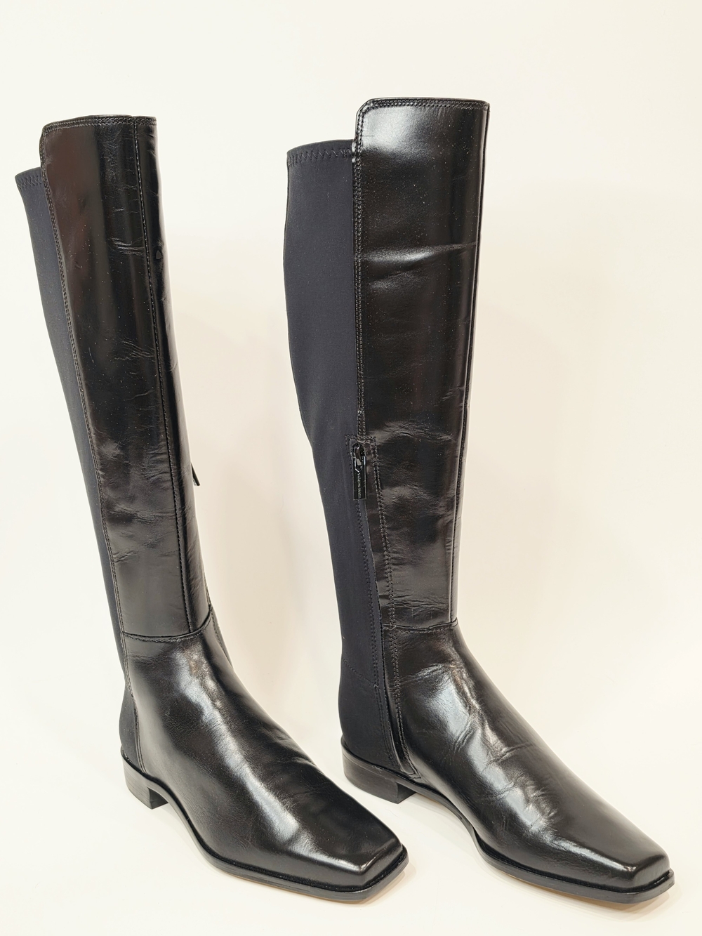 Vince Camuto Librina Black Over-the-Knee Leather Boots